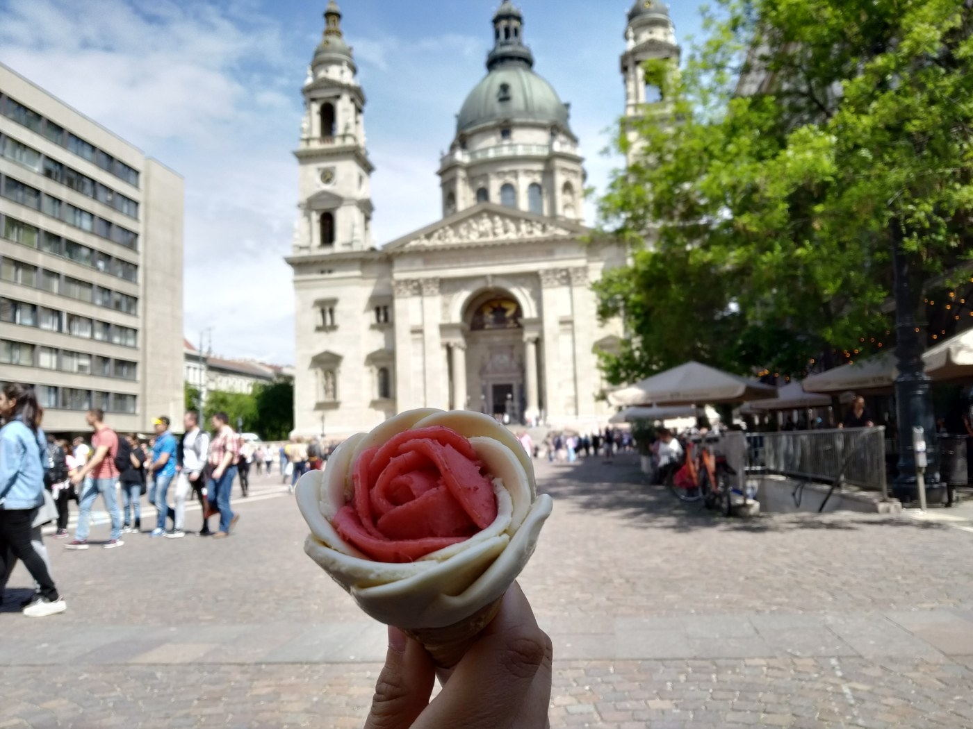 Budapešť - Szent István Bazilika - zmrzlina
