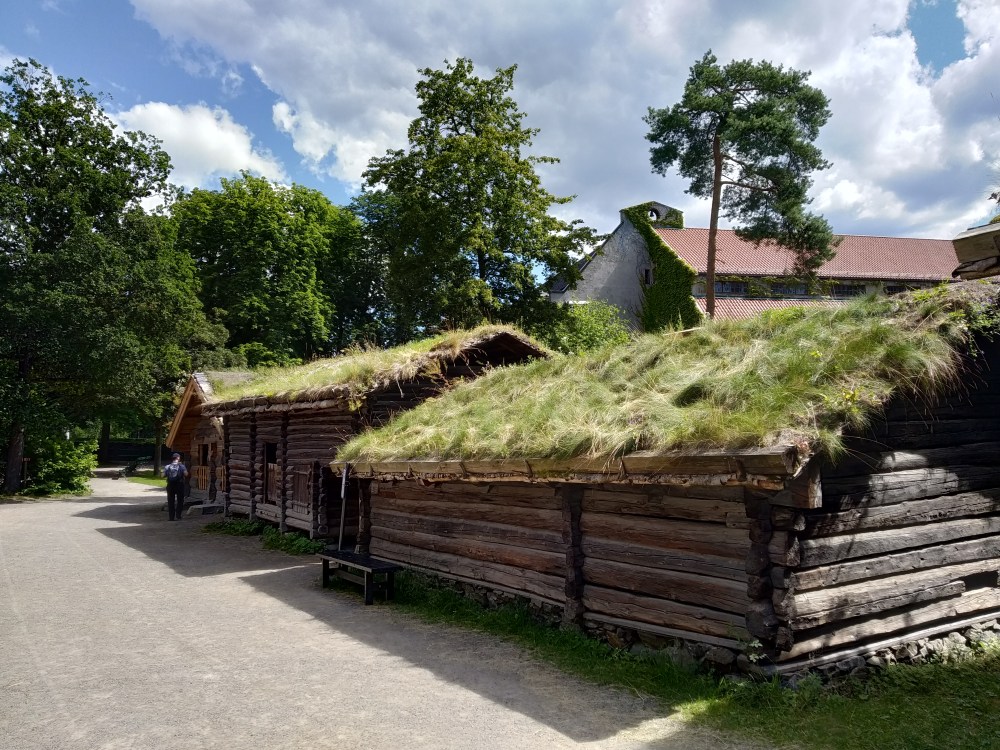Norsk Folkemuseum - tráva na střeše
