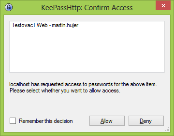 keepass extension for chrome