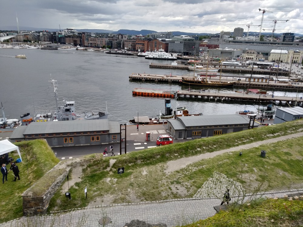 Akershus - výhled na přístav