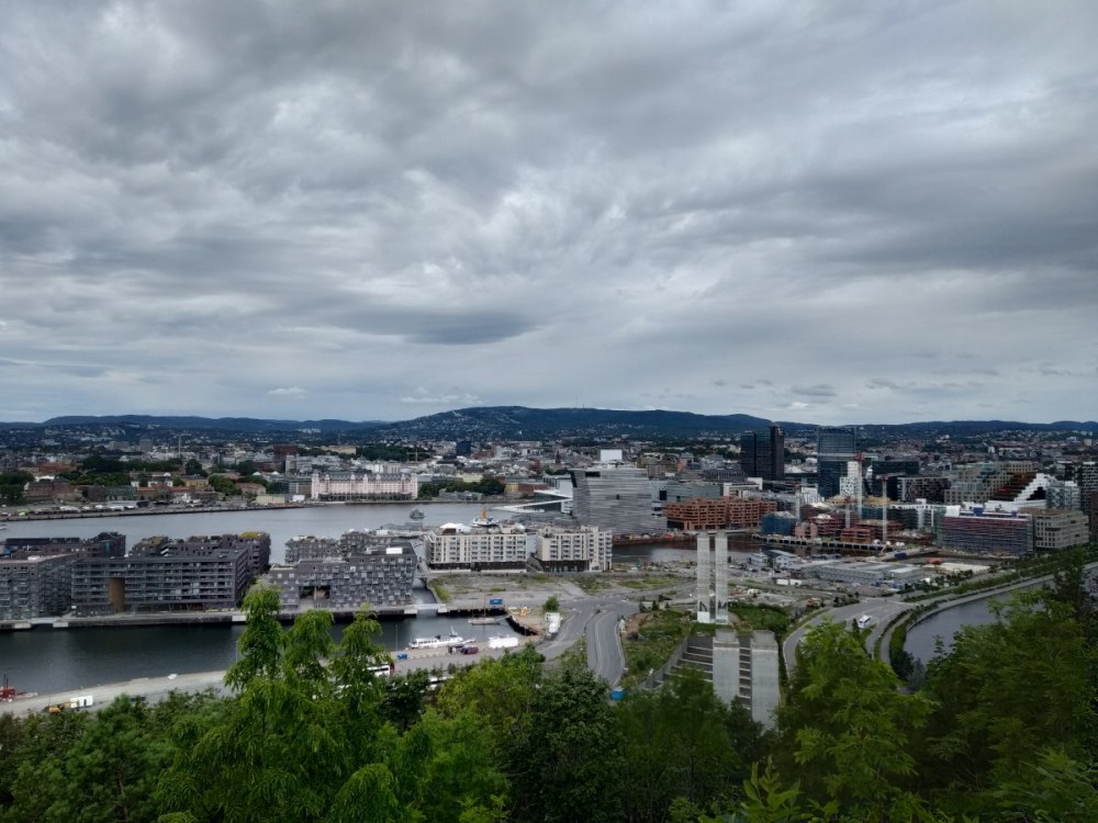 Výhled na Oslo z Ekebergparken